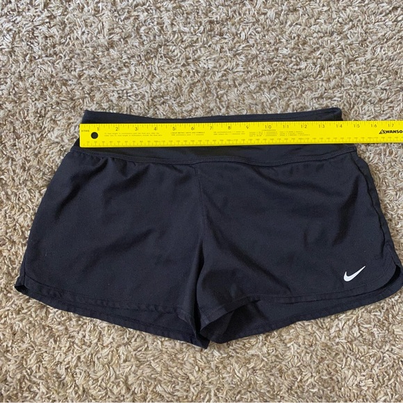 Nike black running short shorts size S with pocket and spandex underneath - Picture 6 of 9
